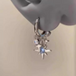 Celestial Star Dangle Hoop Earrings