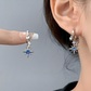 Celestial Star Dangle Hoop Earrings