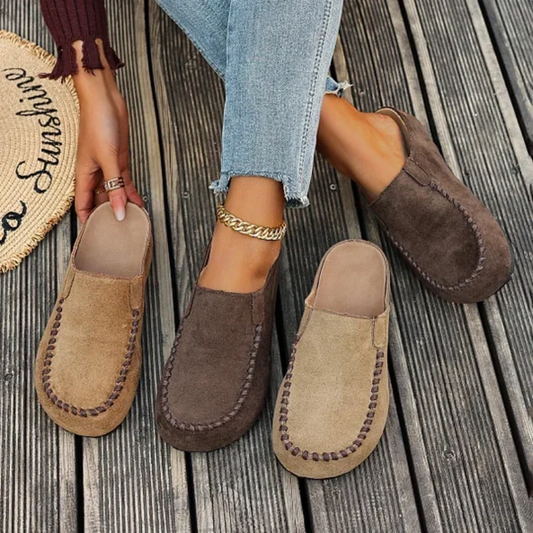 🔥50% OFF !!!👠 Women's Wide Closed-Toe Mule Slippers