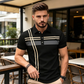 🥳2026 HOT SALE🥳 Men's Breathable Striped Polo Shirt - Casual Short Sleeve with Collar