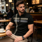 🥳2026 HOT SALE🥳 Men's Breathable Striped Polo Shirt - Casual Short Sleeve with Collar