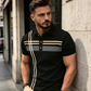 🥳2026 HOT SALE🥳 Men's Breathable Striped Polo Shirt - Casual Short Sleeve with Collar