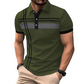 🥳2026 HOT SALE🥳 Men's Breathable Striped Polo Shirt - Casual Short Sleeve with Collar