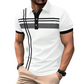 🥳2026 HOT SALE🥳 Men's Breathable Striped Polo Shirt - Casual Short Sleeve with Collar
