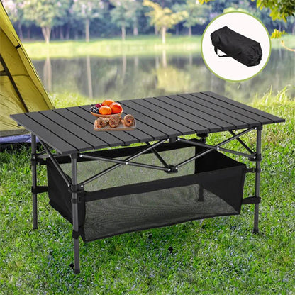 ☀️Huge discounts ！！🏕️ Portable Folding Camping Table with Storage Bag