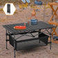 ☀️Huge discounts ！！🏕️ Portable Folding Camping Table with Storage Bag