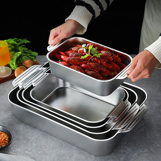🔥 304 stainless steel food-grade plates！Say goodbye to ceramic plates!