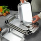 🔥 304 stainless steel food-grade plates！Say goodbye to ceramic plates!