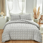 🥳2026 HOT SALE🥳 3-Piece Pintuck Textured Duvet Cover Set