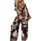 🔥Summer Bestseller🔥 Women's Casual Printed V-Neck Top and Long Pants Set !