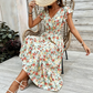 🔥Summer Bestseller🔥 Women's Floral V-Neck Smocked Waist Dress