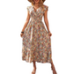 🔥Summer Bestseller🔥 Women's Floral V-Neck Smocked Waist Dress
