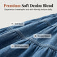 🥳2026 HOT SALE🥳 Women's High Waisted Tiered A-Line Denim Maxi Skirt