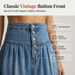 🥳2026 HOT SALE🥳 Women's High Waisted Tiered A-Line Denim Maxi Skirt