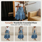🥳2026 HOT SALE🥳 Women's High Waisted Tiered A-Line Denim Maxi Skirt