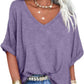 Women's Casual Loose V-Neck Top