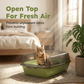 🐱 50% OFF NOW!🌸Semi-Enclosed Plastic Litter Box with Splash Guard