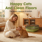 🐱 50% OFF NOW!🌸Semi-Enclosed Plastic Litter Box with Splash Guard