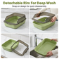 🐱 50% OFF NOW!🌸Semi-Enclosed Plastic Litter Box with Splash Guard
