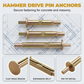Hammer Drive Pin Anchor for Concrete & Brick