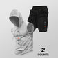 🥳 50% OFF! 🥳 Men's Athletic Sleeveless Hoodie & Shorts Set !