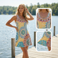 🥳 50% OFF! 🥳 Casual Sleeveless A-Line Printed Summer Dress ！