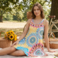 🥳 50% OFF! 🥳 Casual Sleeveless A-Line Printed Summer Dress ！