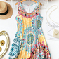 🥳 50% OFF! 🥳 Casual Sleeveless A-Line Printed Summer Dress ！