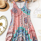 🥳 50% OFF! 🥳 Casual Sleeveless A-Line Printed Summer Dress ！