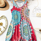 🥳 50% OFF! 🥳 Casual Sleeveless A-Line Printed Summer Dress ！