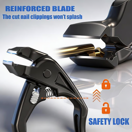 Stainless Steel Curved Nail Clipper – Ergonomic & Easy for Seniors