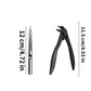 Stainless Steel Curved Nail Clipper – Ergonomic & Easy for Seniors