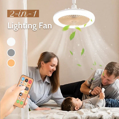 💡LED Ceiling Fans with Remote Control & Three-Colour Dimming | Three Speed Settings | Quiet Motor
