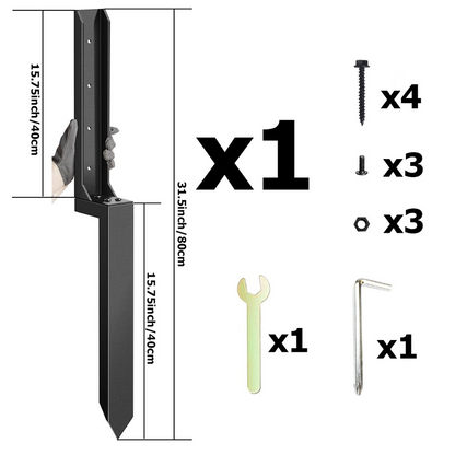 🔥 50K+ SOLD! 🔥Heavy-Duty Fence Post Repair Kit