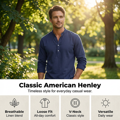 🥳 50% OFF! 🥳 Casual Henley T-Shirt