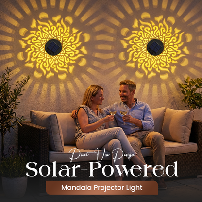 ⏰Limited-time offer ⏰ Solar-Powered Mandala Projector Light