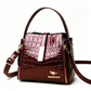 🥳2026 HOT SALE🥳 Glossy Crocodile Pattern Women's Handbag & 🔥50% OFF! 🔥