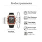 ⌚Men's Luxury barrel-shaped watch Rhinestone Embellished Watch