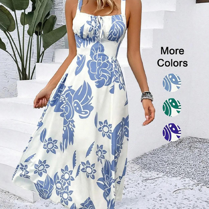 🔥Summer Bestseller🔥 Women's Floral Print Spaghetti Strap Dress