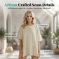 🔥Summer Bestseller🔥Women's Solid Color Loose Fit Boat Neck Top