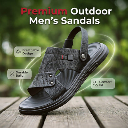 🔥Summer Bestseller🔥 Men's Convertible PU Leather Sandals & ✈️ Free delivery