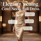 Women's Sleeveless Cowl Neck Midi Dress & Showcasing nobility and luxury &✈️ Free delivery