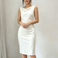 Women's Sleeveless Cowl Neck Midi Dress & Showcasing nobility and luxury &✈️ Free delivery