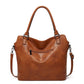 Faux leather shopper, stylish women's shoulder bag with a zipper & ✈️ Free delivery