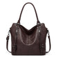 Faux leather shopper, stylish women's shoulder bag with a zipper & ✈️ Free delivery