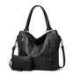 Faux leather shopper, stylish women's shoulder bag with a zipper & ✈️ Free delivery