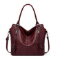 Faux leather shopper, stylish women's shoulder bag with a zipper & ✈️ Free delivery