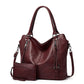 Faux leather shopper, stylish women's shoulder bag with a zipper & ✈️ Free delivery