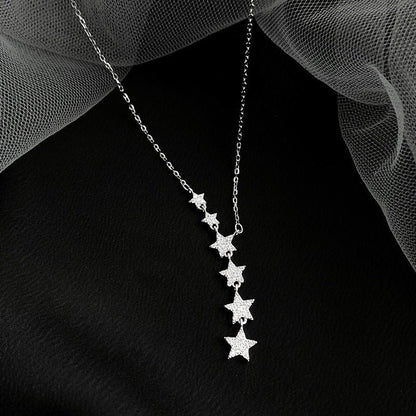 🔥Summer Bestseller🔥 Women’s Cascading Star Lariat Necklace
