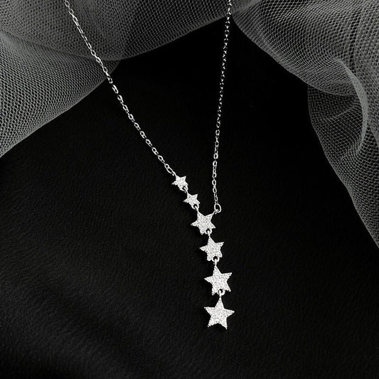 🔥Summer Bestseller🔥 Women’s Cascading Star Lariat Necklace